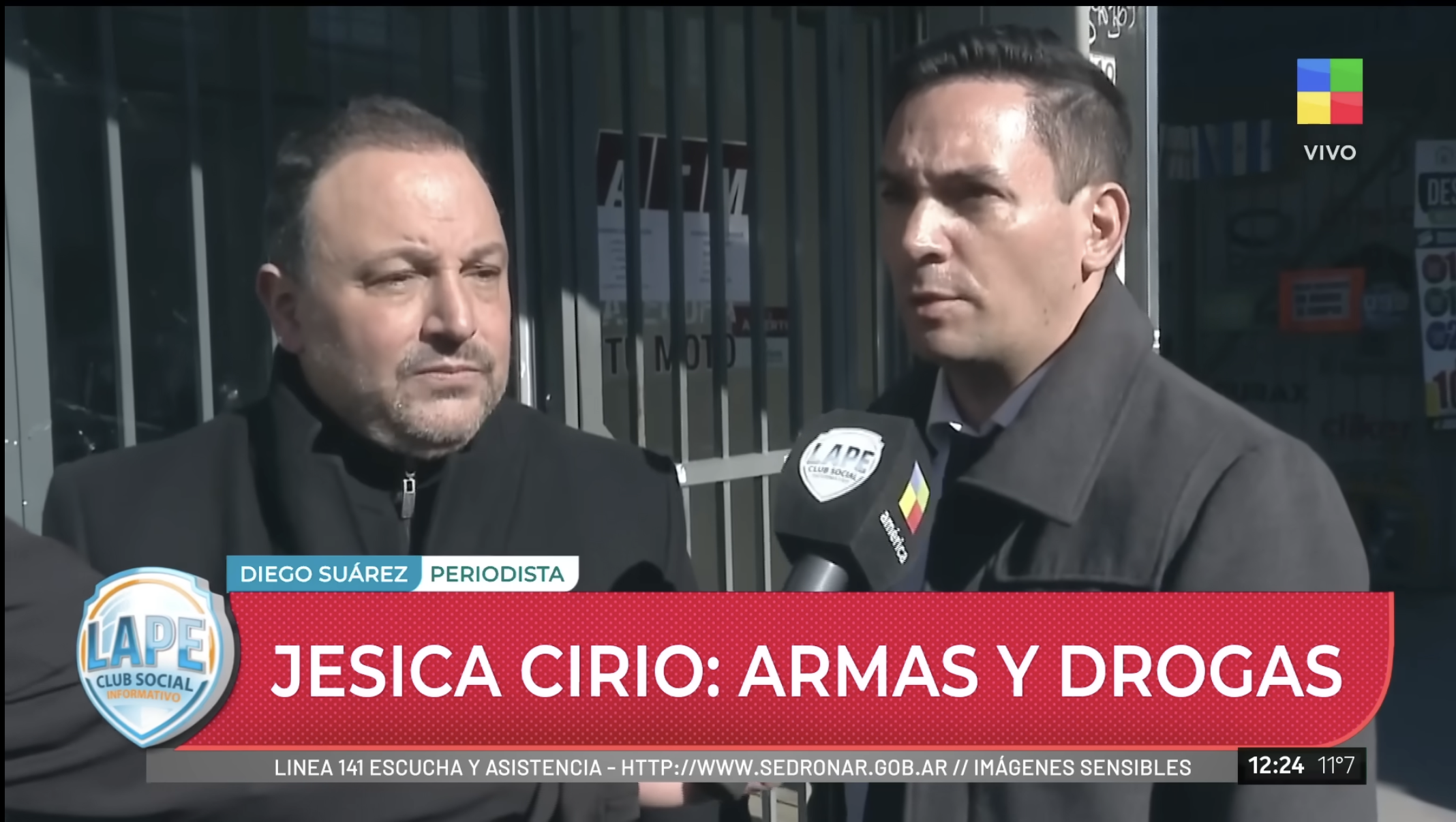 Jésica Cirio: armas y drogas